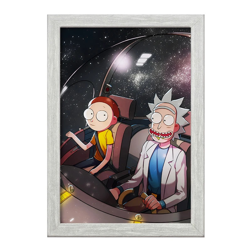 تابلو خندالو طرح ریک و مورتی (Rick and Morty) کد F4462