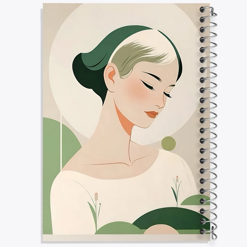 دفتر ژورنال نویسی 50 برگ خندالو مدل نقطه ای طرح دخترانه کد F10824