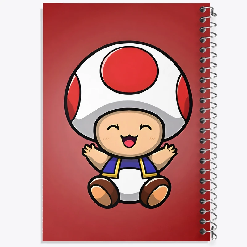 دفتر لیست خرید 50 برگ خندالو طرح سوپر ماریو (Super Mario) کد F9429