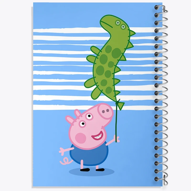 دفتر ژورنال نویسی 50 برگ خندالو مدل نقطه ای طرح انیمیشن پپا پیگ (Peppa Pig) کد N9231