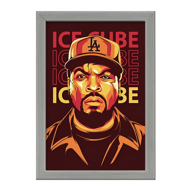 تابلو خندالو طرح آیس کیوب (Ice Cube) کد F10222