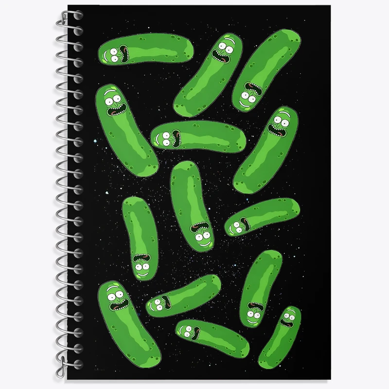 دفتر زبان دوخط 50 برگ خندالو طرح ریک و مورتی (Rick and Morty) کد F4102