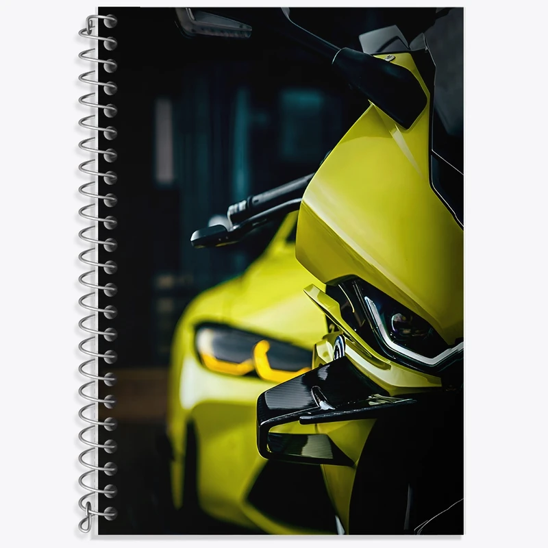 دفتر لغت 50 برگ خندالو طرح موتور و ماشین اسپرت کد F8563