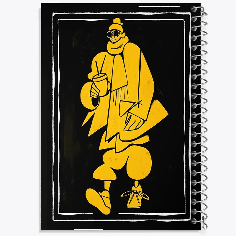 دفتر لیست خرید 50 برگ خندالو طرح پسر و قهوه کد F9748