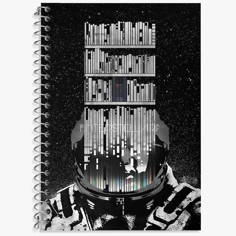 دفتر زبان 50 برگ خندالو مدل سه خط طرح فیلم اینتراستلار کد F4716