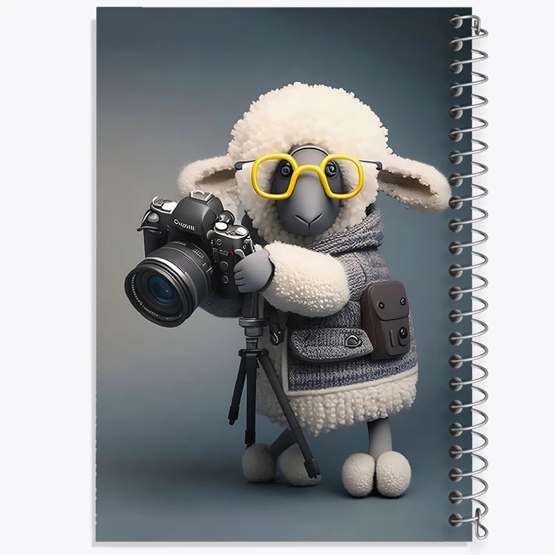 دفتر مشق 100 برگ خندالو طرح گوسفند کد F10039