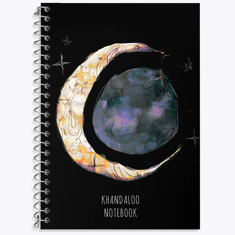 دفتر لغت 50 برگ خندالو طرح ماه فانتزی کد N8826