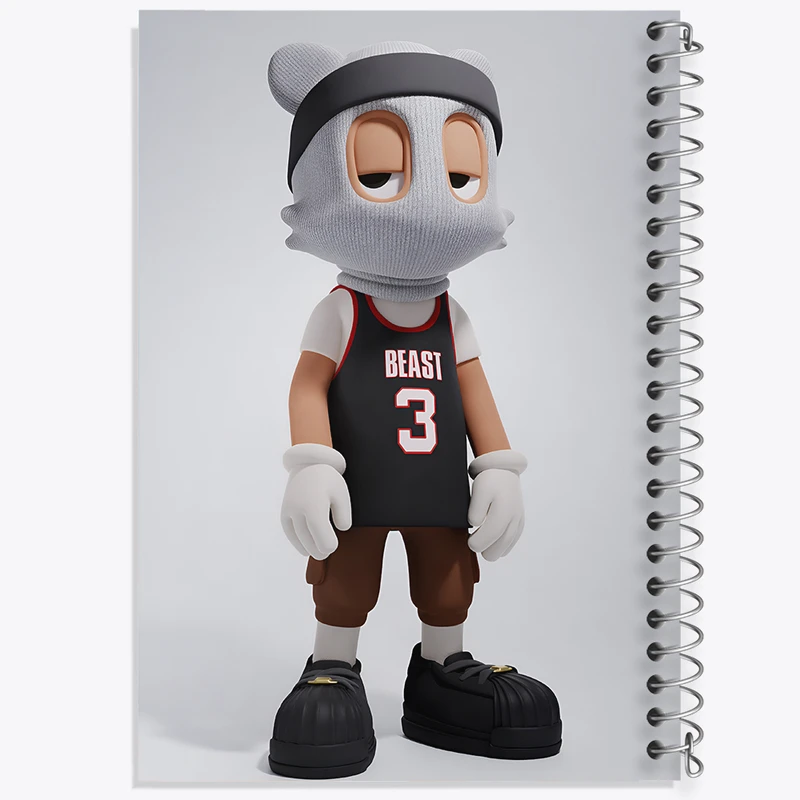 دفتر نقاشی 50 برگ خندالو طرح آدمک ماسک دار کد F4044