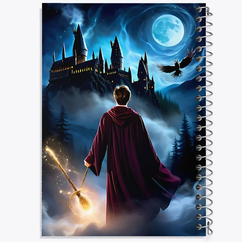 دفتر ژورنال نویسی 50 برگ خندالو مدل نقطه ای طرح هری پاتر (Harry Potter) کد F9997