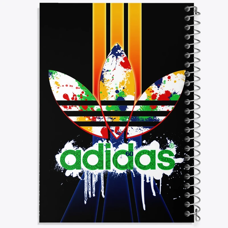 دفتر طراحی 50 برگ خندالو طرح آدیداس (Adidas) کد 36955