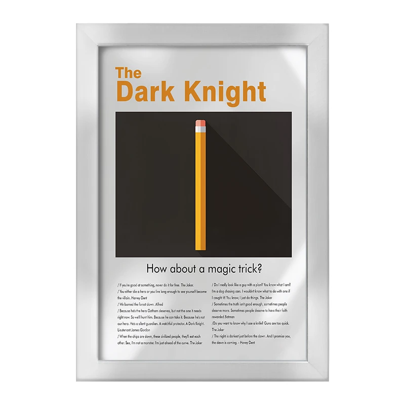 تابلو خندالو طرح شوالیه تاریکی (The Dark Knight) کد F13826