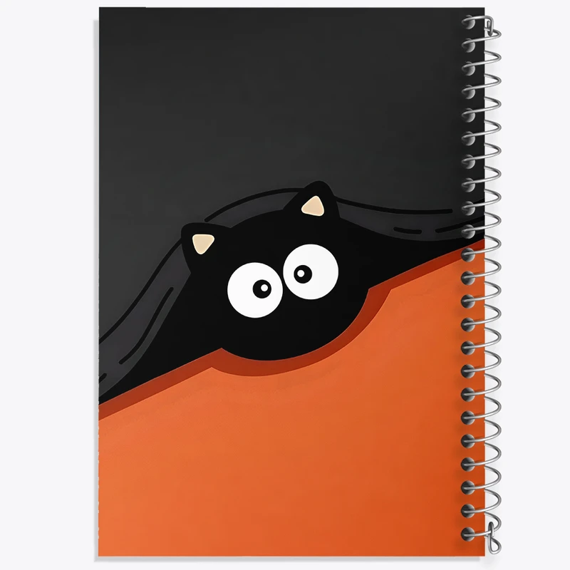 دفتر مشق 50 برگ خندالو طرح گربه کیوت کد F3398