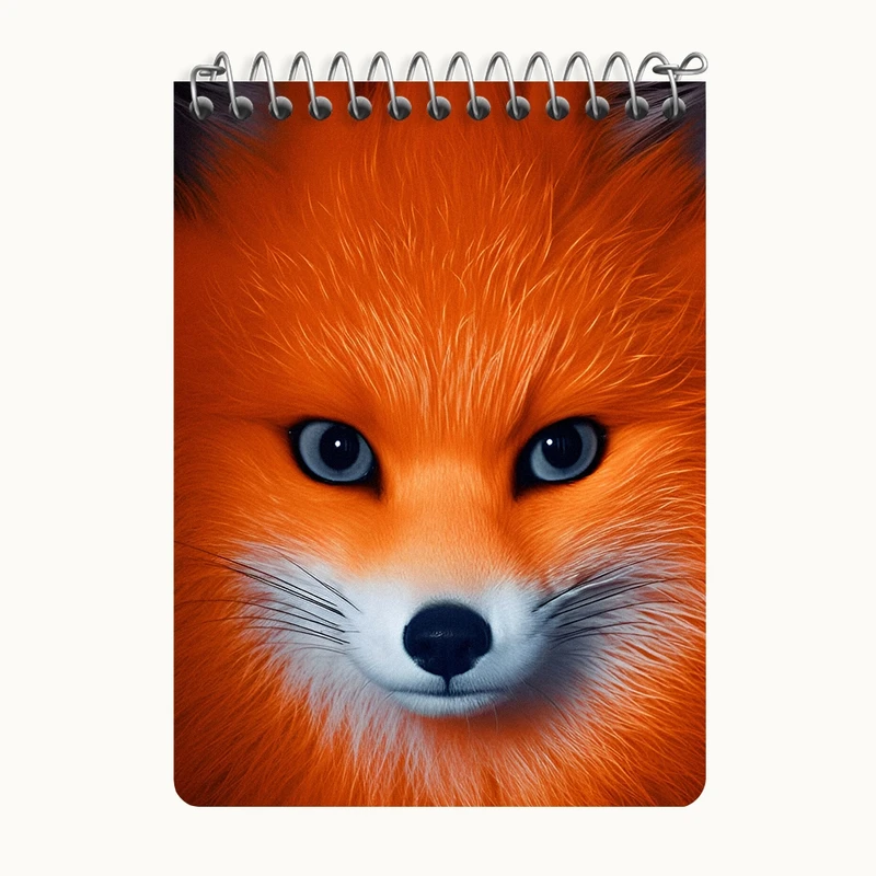 دفتر یادداشت 50 برگ خندالو طرح روباه کد N5158