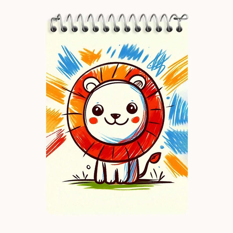 دفتر یادداشت 50 برگ خندالو طرح شیر بانمک کد N5260