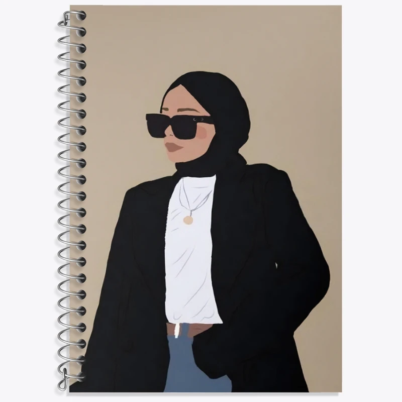 دفتر لغت 50 برگ خندالو طرح دخترانه مینیمال کد F3256