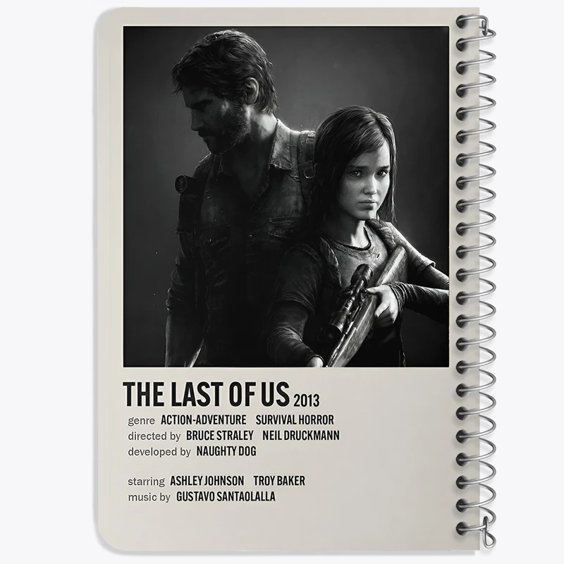 دفتر یادداشت 50 برگ خندالو طرح لست آف آس (The Last Of Us) کد F13455