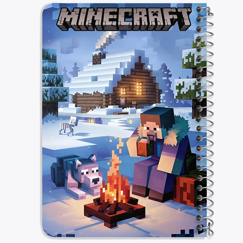 دفتر یادداشت 50 برگ خندالو طرح ماینکرافت (Minecraft) کد F14387