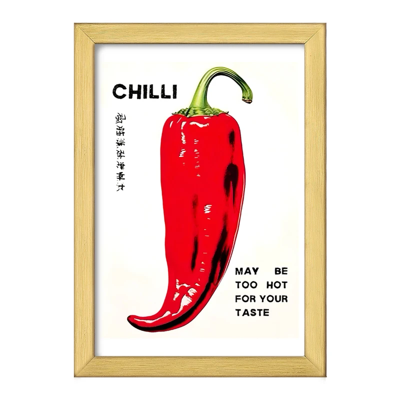 تابلو خندالو طرح فلفل چیلی کد F10566