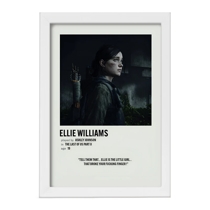 تابلو خندالو طرح الی ویلیامز (Ellie Williams) کد F13087