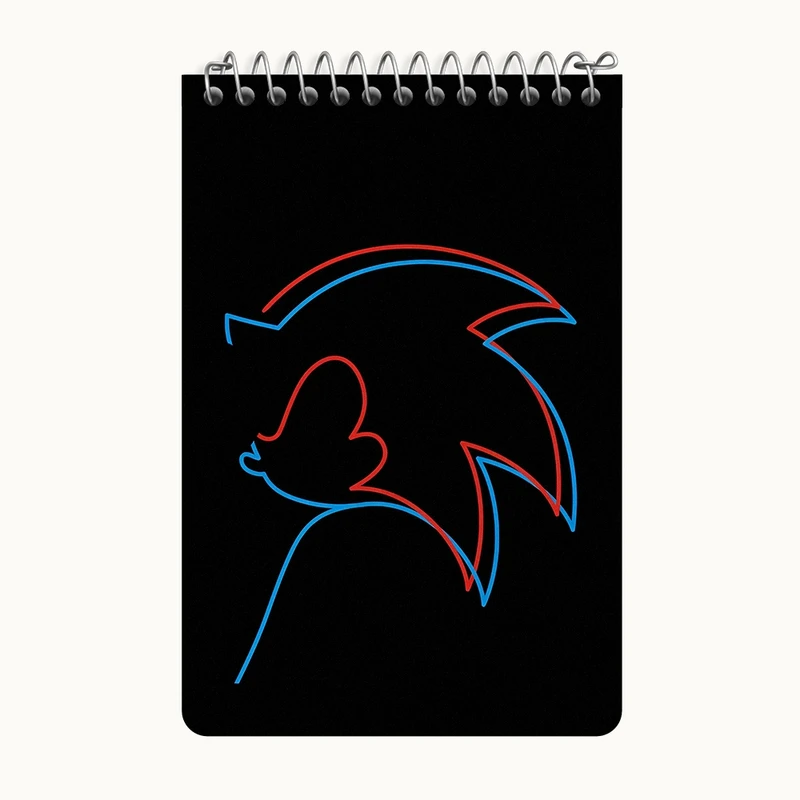 دفتر یادداشت 50 برگ خندالو طرح سونیک (Sonic) کد F3784