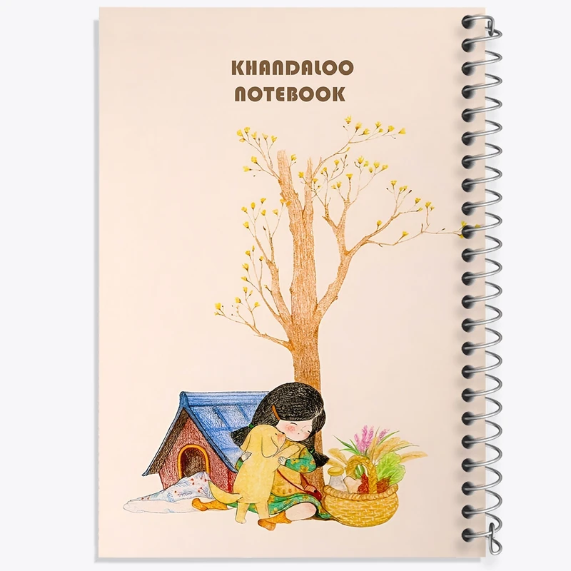 دفتر شطرنجی 50 برگ خندالو طرح دخترانه کد N6380