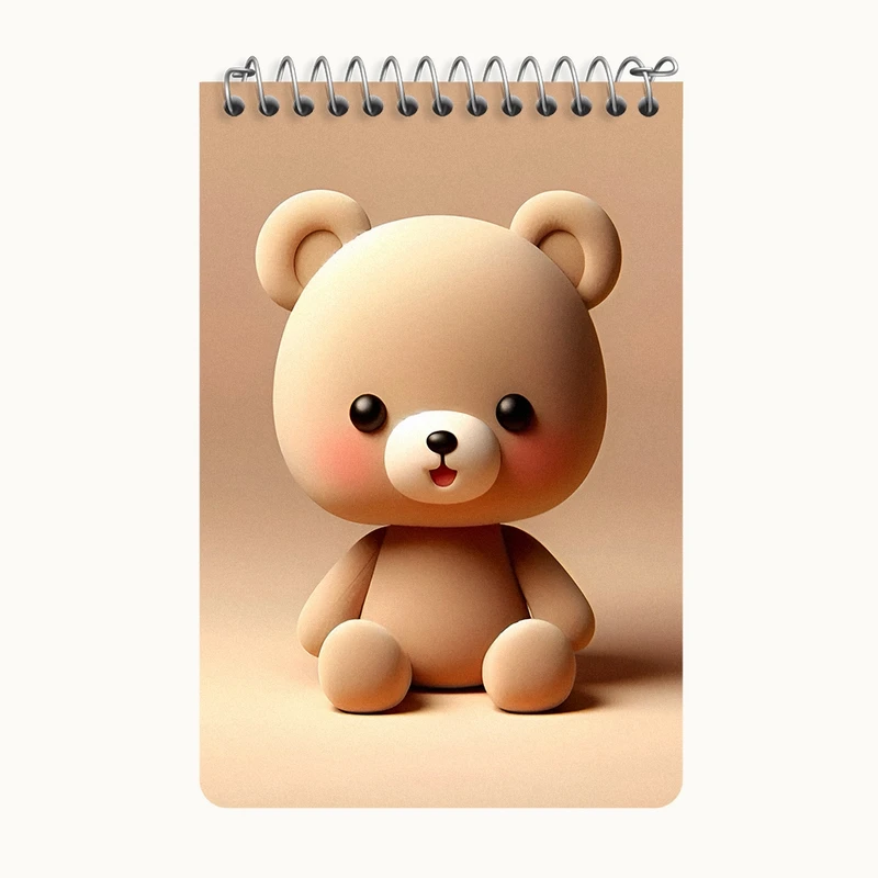 دفتر یادداشت 50 برگ خندالو طرح خرس کیوت کد F7919