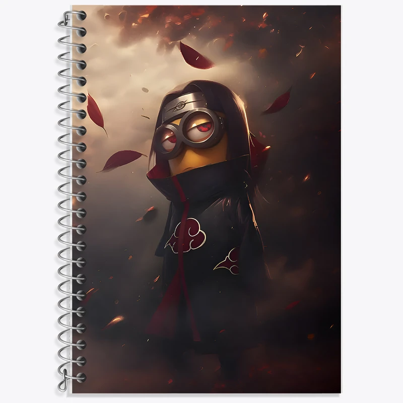 دفتر زبان 50 برگ خندالو مدل دو خط طرح مینیون ها (Minions) کد F11561