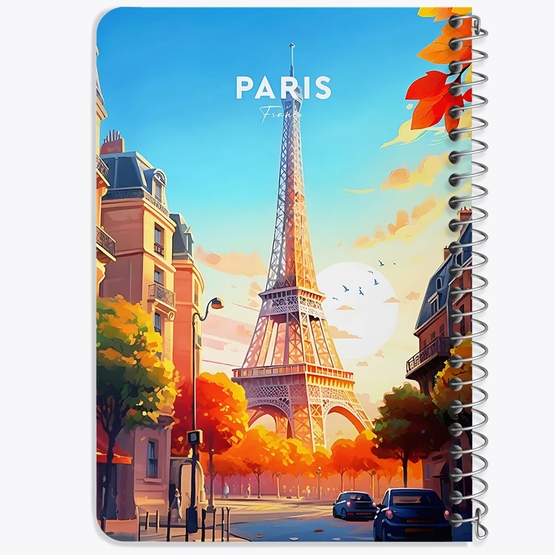 دفتر یادداشت 50 برگ خندالو طرح پاریس (Paris) کد F6305