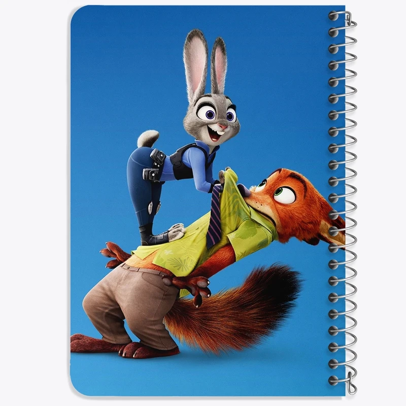 دفتر یادداشت 50 برگ خندالو طرح زوتوپیا (Zootopia) کد N2858