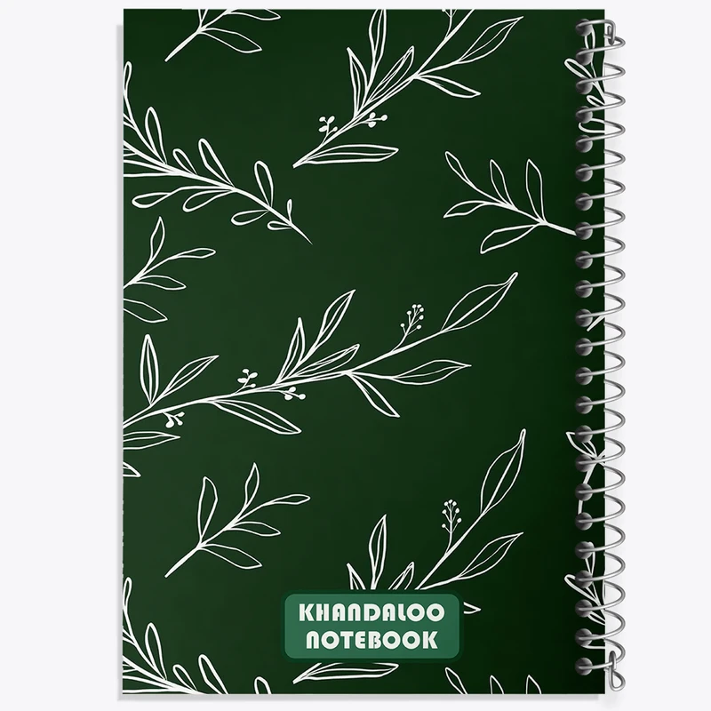 دفتر مشق 50 برگ خندالو طرح پترن گیاه کد N6111