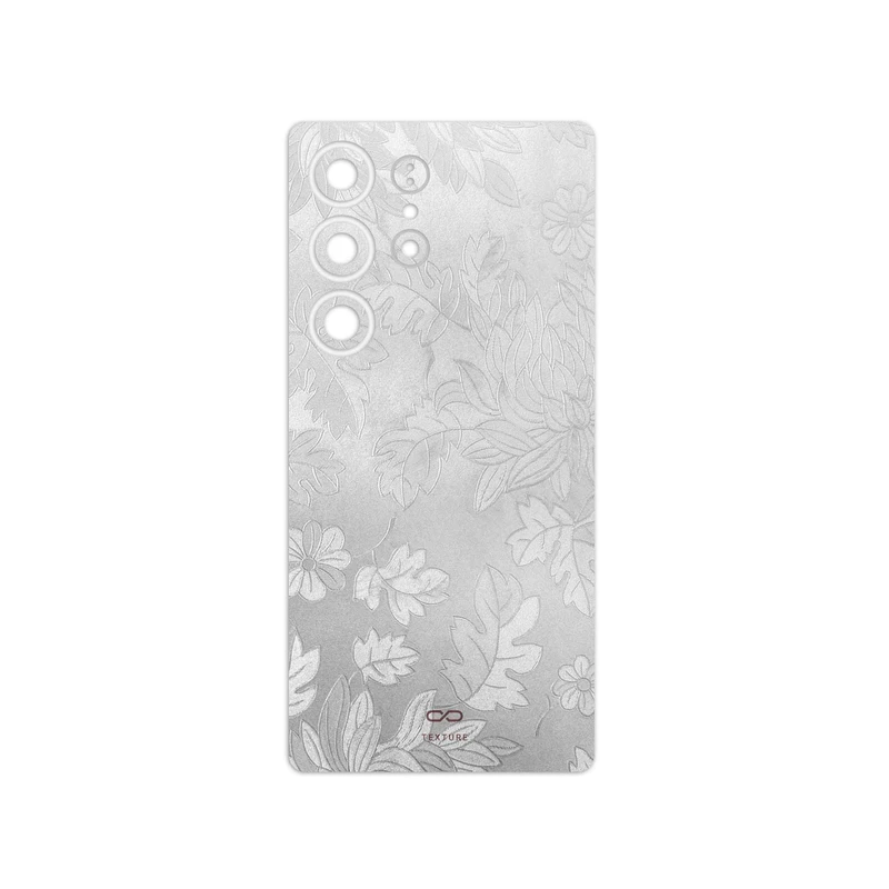 برچسب پوششی ماهوت مدل Silver-Wildflower مناسب برای گوشی موبایل سامسونگ Galaxy S25 Ultra