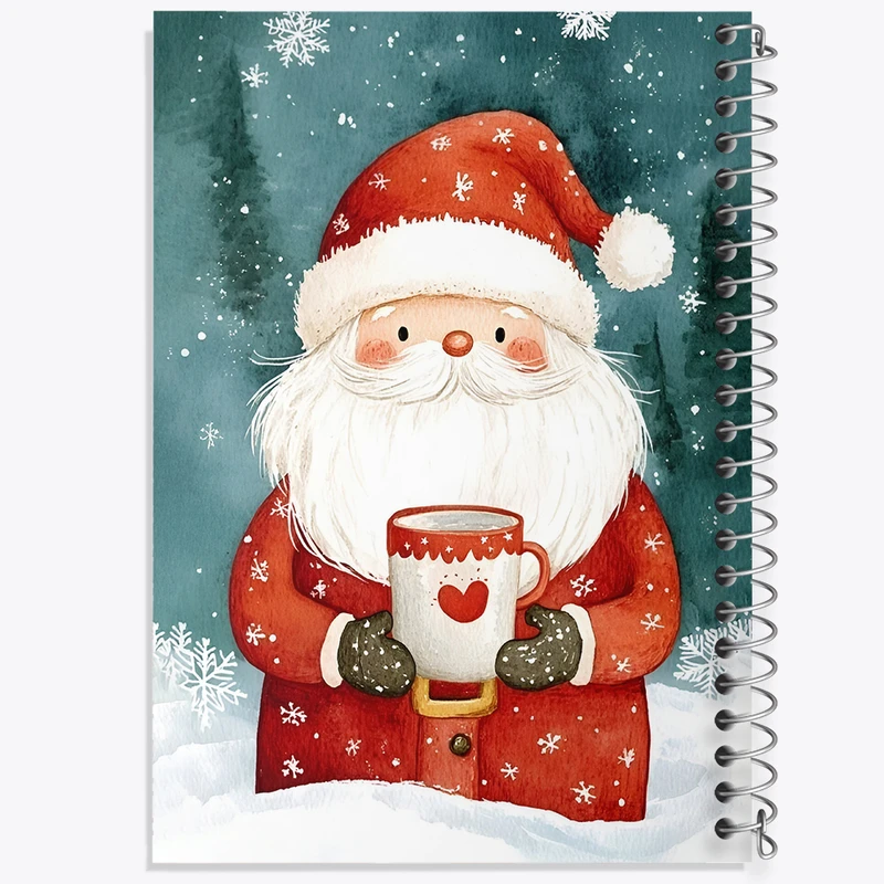 دفتر مشق 50 برگ خندالو طرح بابانوئل و کریسمس کد F8671