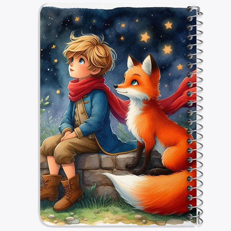دفتر یادداشت 50 برگ خندالو طرح شازده کوچولو (The Little Prince) کد F6137