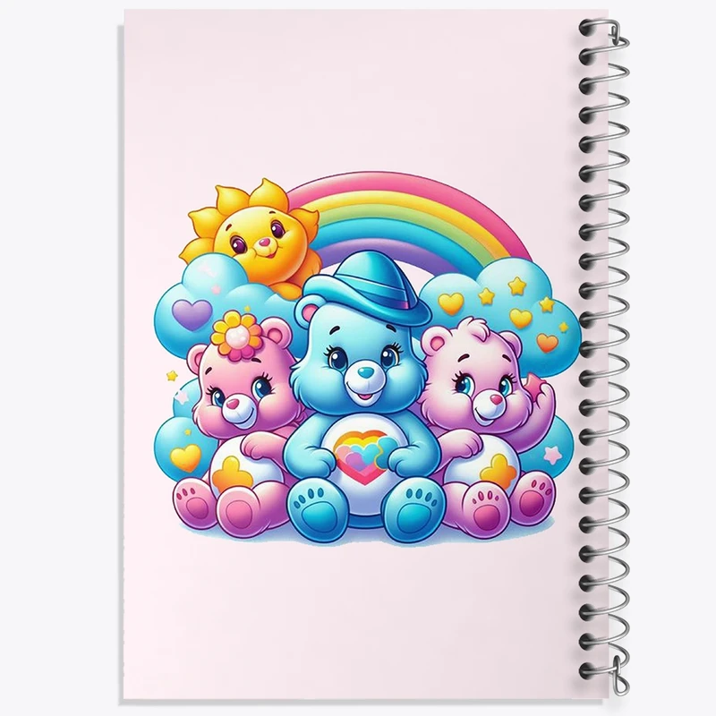 دفتر طراحی 50 برگ خندالو طرح خرس های مهربون کد N2185