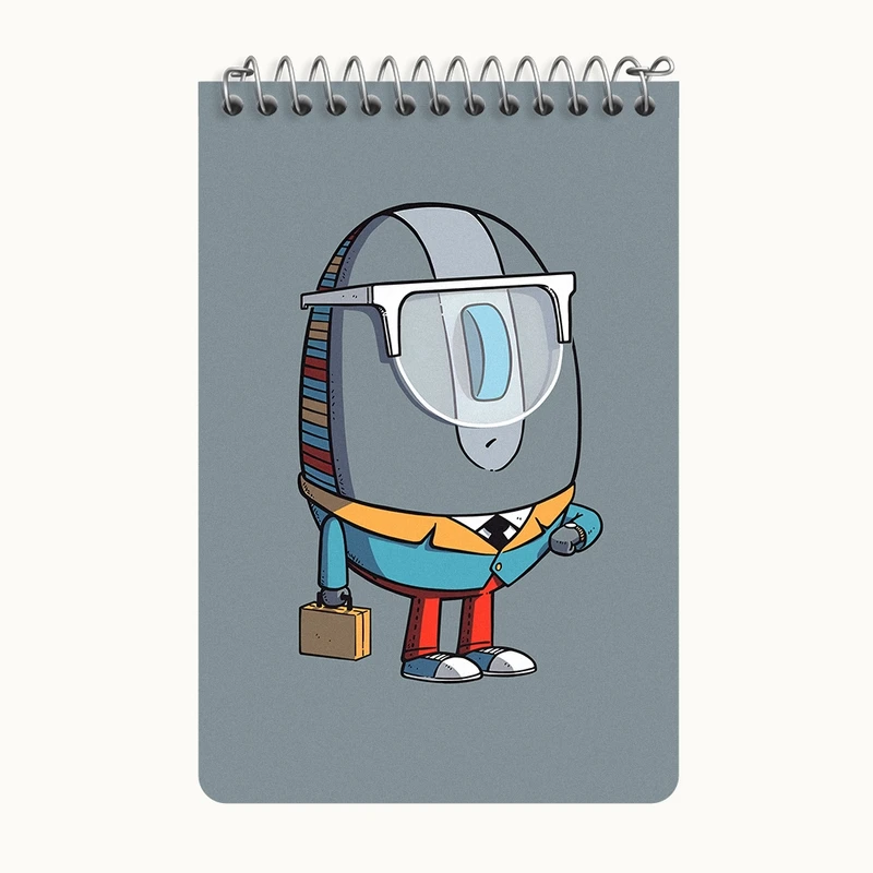 دفتر یادداشت 50 برگ خندالو طرح موس کارمند کد F10630