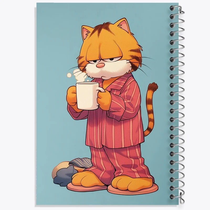 دفتر لیست خرید 50 برگ خندالو طرح گارفیلد کد F8749