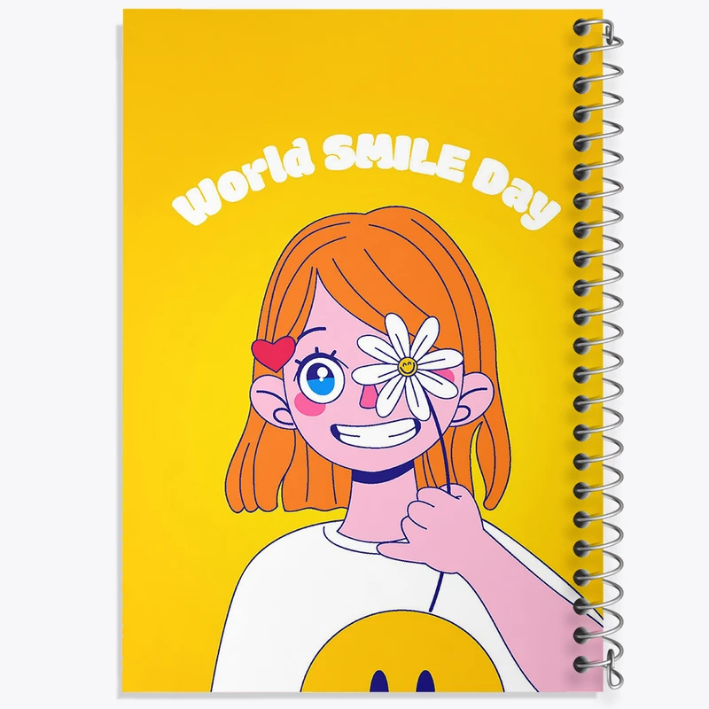 دفتر طراحی 50 برگ خندالو طرح دخترونه کد 8498