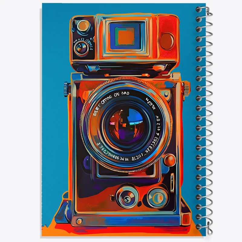 دفتر مشق 50 برگ خندالو طرح دوربین عکاسی کد F9830