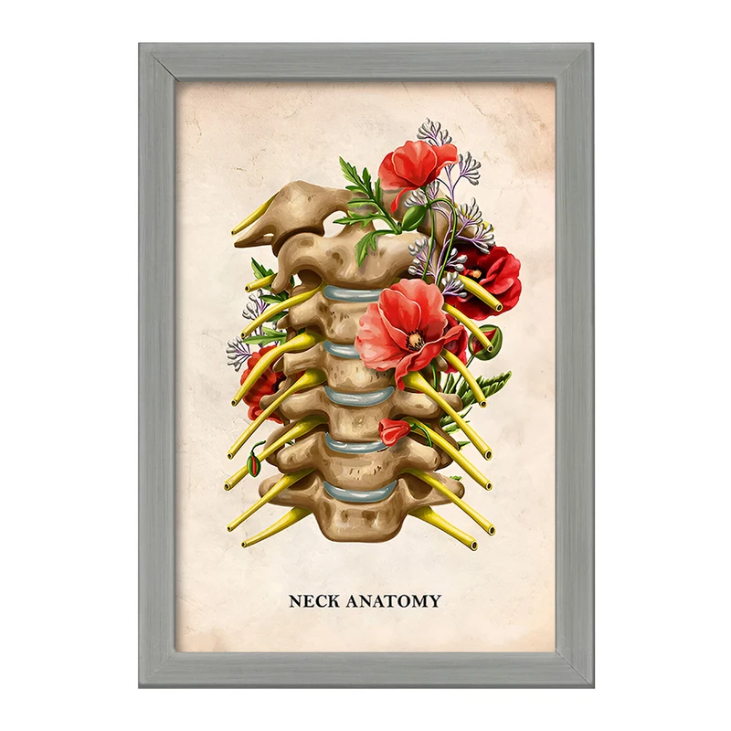 تابلو خندالو طرح آناتومی گردن (Neck Anaotomy) کد F13989