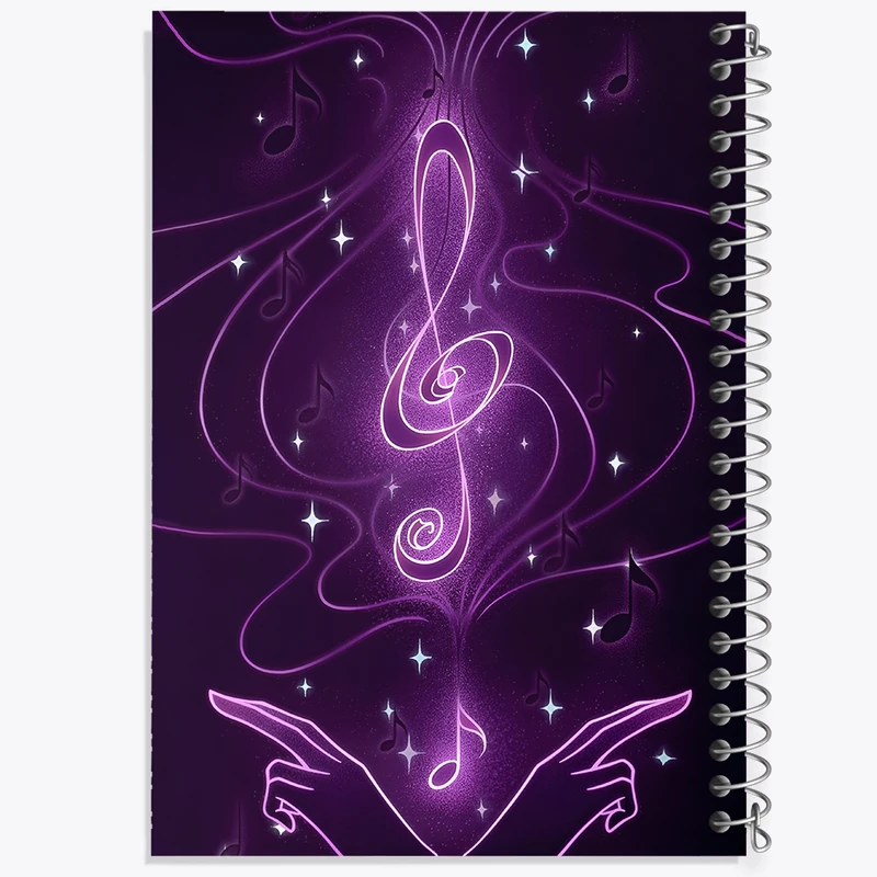 دفتر مشق 50 برگ خندالو طرح موسیقی کد N7903