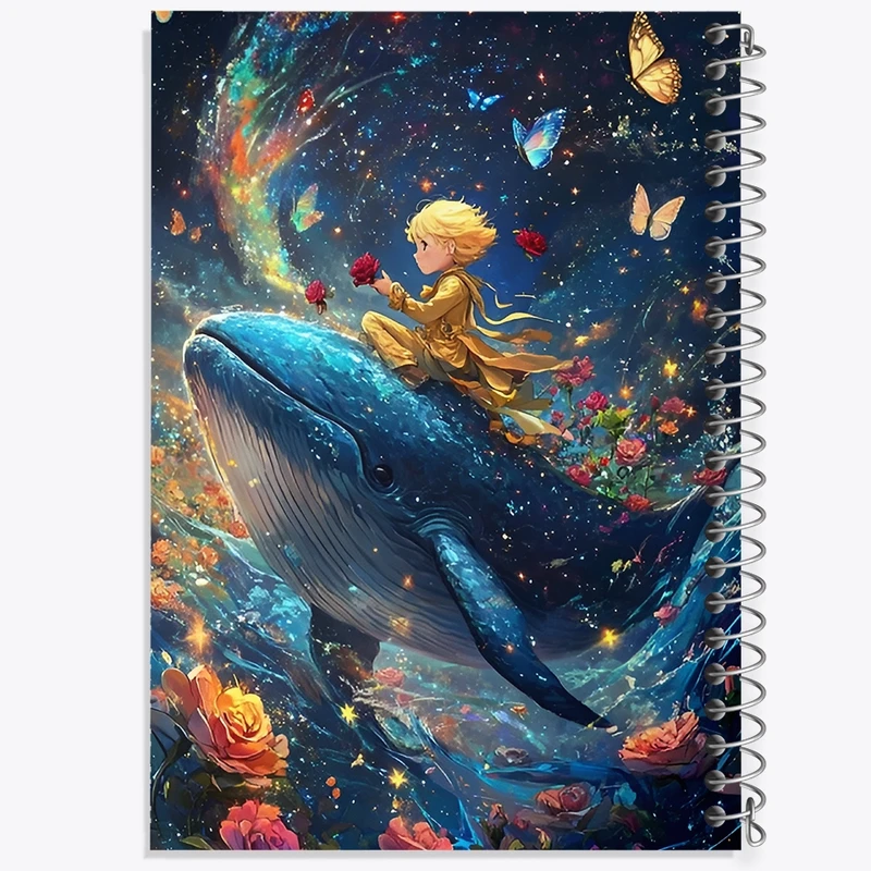 دفتر ژورنال نویسی 50 برگ خندالو مدل نقطه ای طرح شازده کوچولو کد F12610