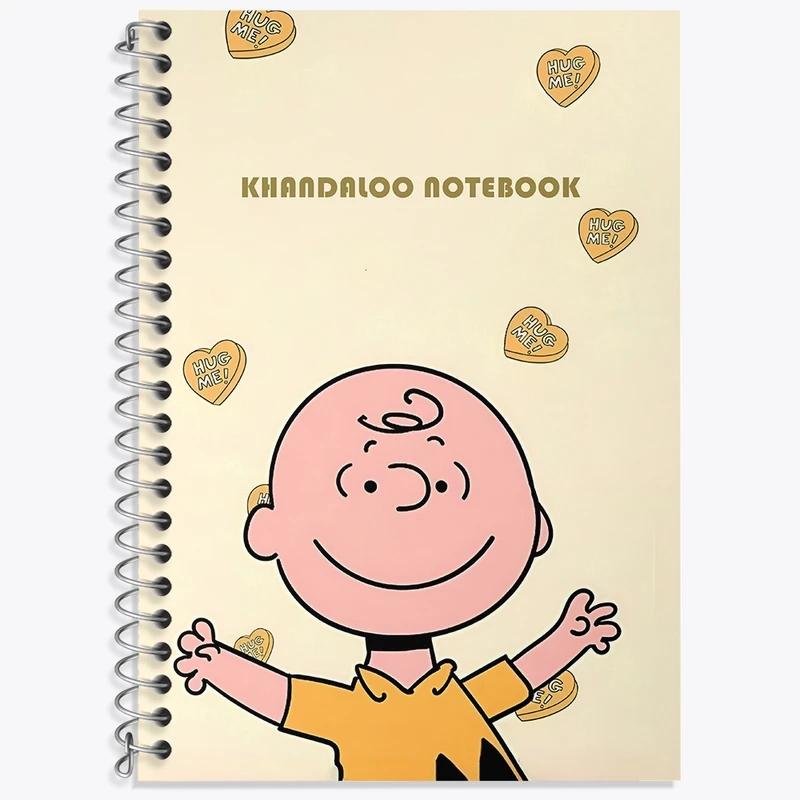 دفتر زبان 50 برگ خندالو مدل سه خط طرح اسنوپی (snoopy) کد N6356