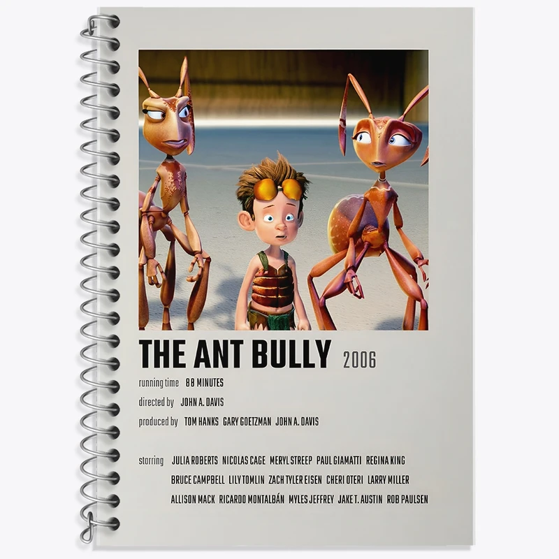 دفتر زبان 50 برگ خندالو مدل سه خط طرح مورچه ‌کش (The Ant Bully) کد F13242
