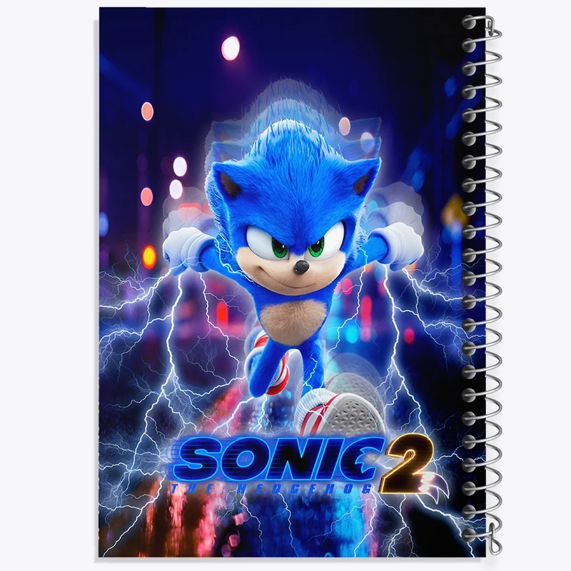 دفتر ژورنال نویسی 50 برگ خندالو مدل نقطه ای طرح سونیک (Sonic) کد N8248