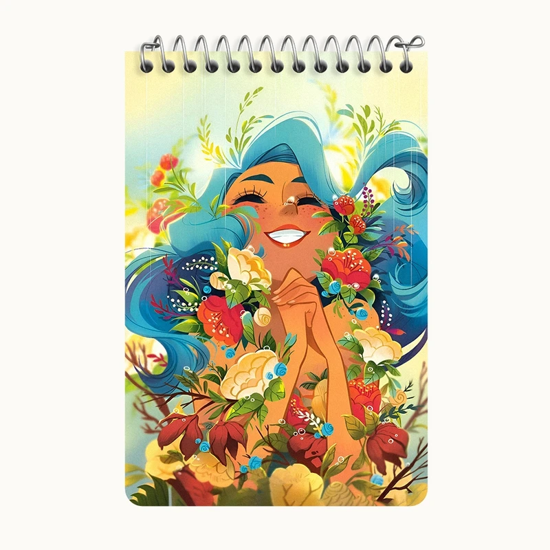 دفتر یادداشت 50 برگ خندالو طرح دخترانه کد F10528