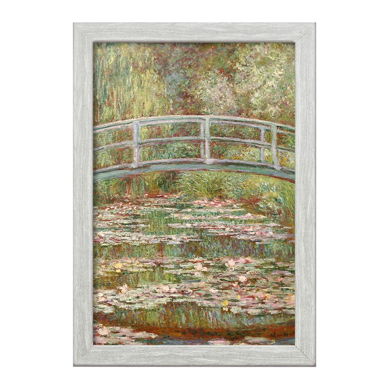 تابلو خندالو طرح برکه نیلوفر آبی کلود مونه کد 36843