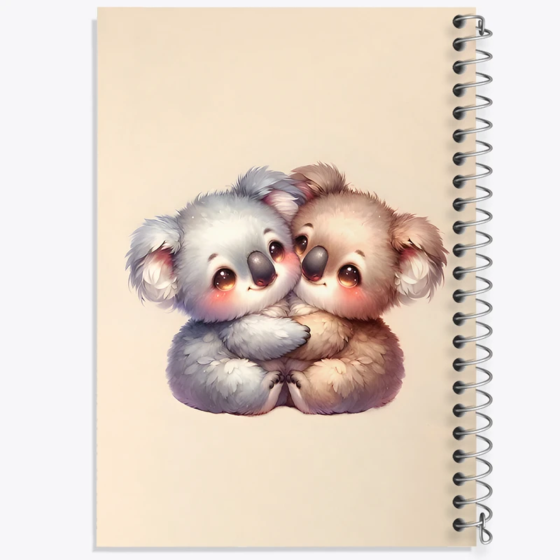 دفتر مشق 50 برگ خندالو طرح کوآلاهای کیوت کد N6495