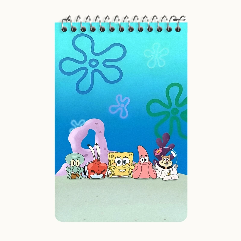 دفتر یادداشت 50 برگ خندالو طرح باب اسفنجی و پاتریک کد F5438