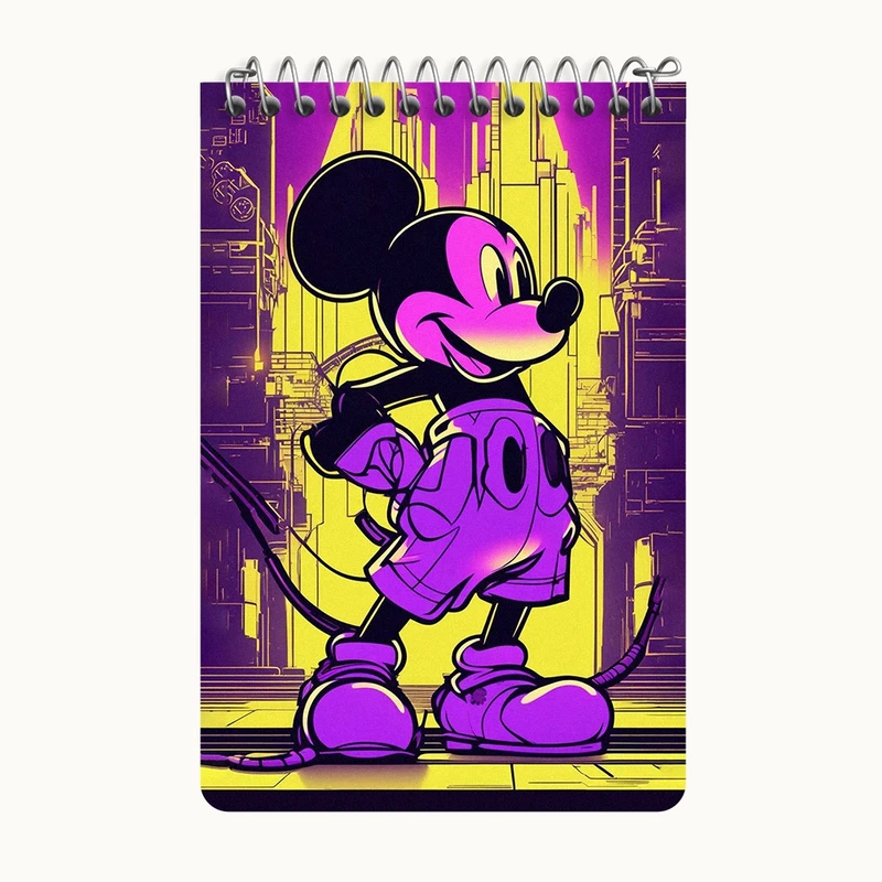 دفتر یادداشت 50 برگ خندالو طرح میکی موس کد F2767