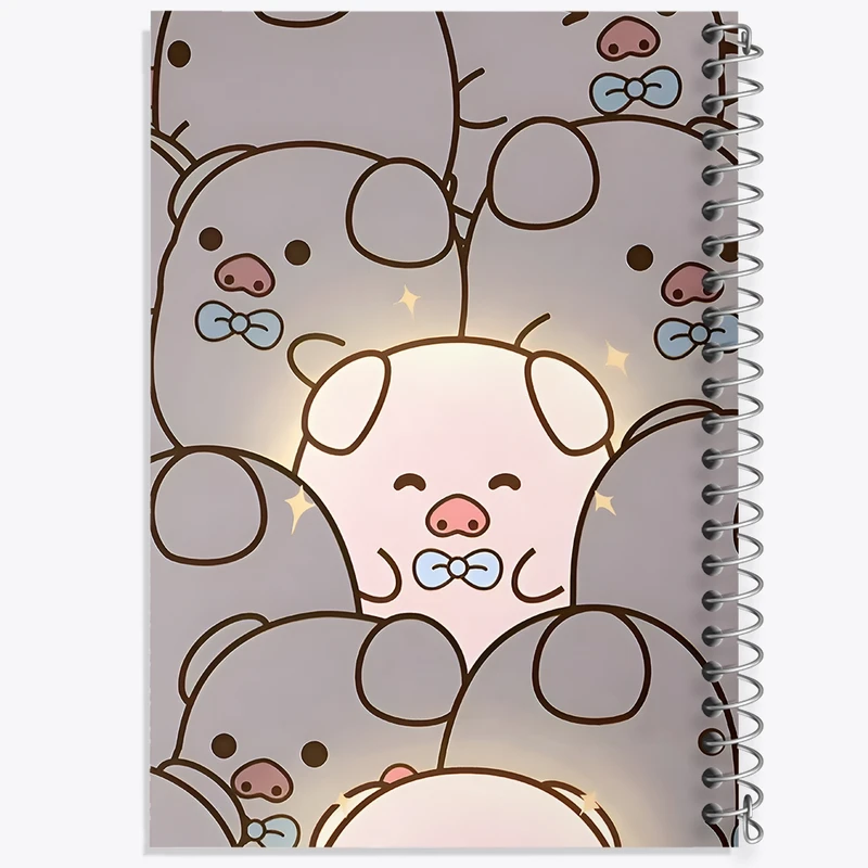 دفتر شطرنجی 50 برگ خندالو طرح خوک بامزه کد N7173